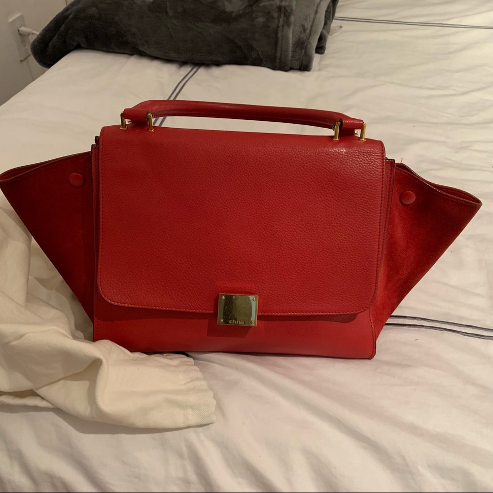 Celine Trapeze Red/Orange